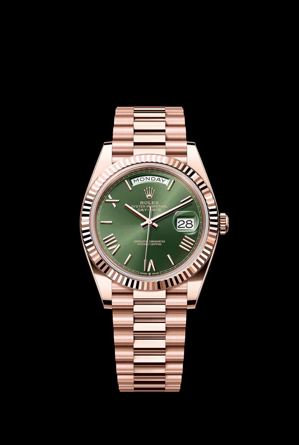 Rolex Day-Date Olive Green, uma das peças da coleção Peso de Ouro