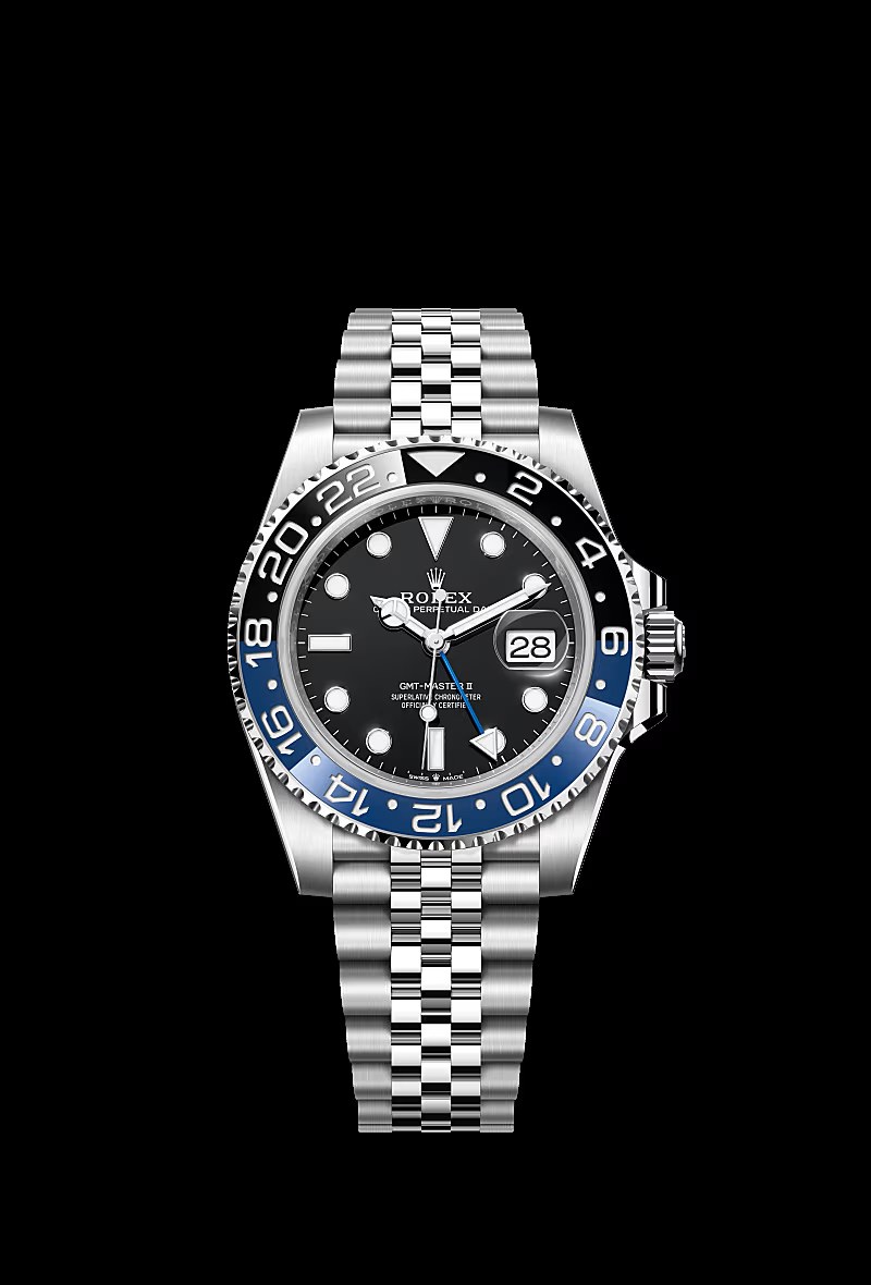 Rolex GMT-Master II preto/azul (Batman), uma das peças da coleção Clássicos da Rolex